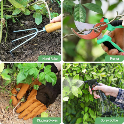 The Gardener's Essentials — 8-Piece Stainless Tool Set