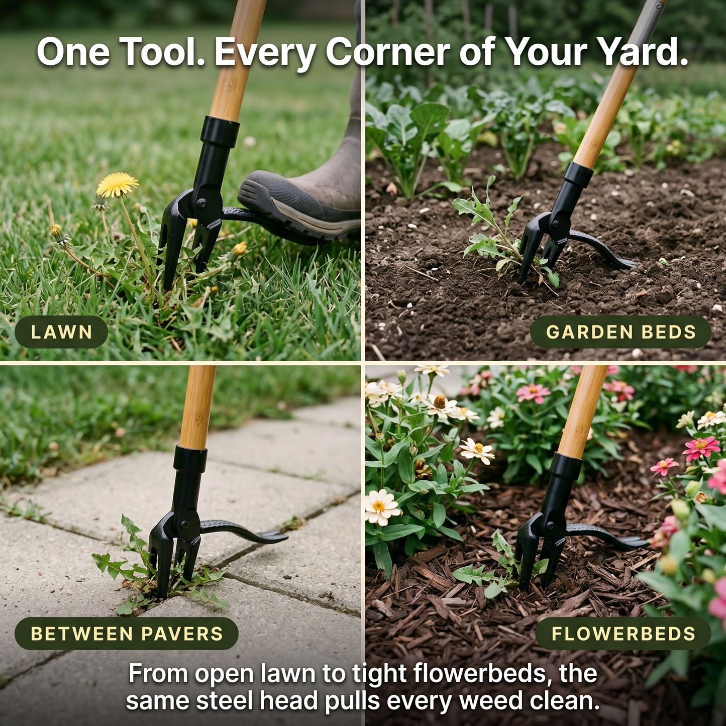 The Homestead Weeder — Stand-Up Weed Puller