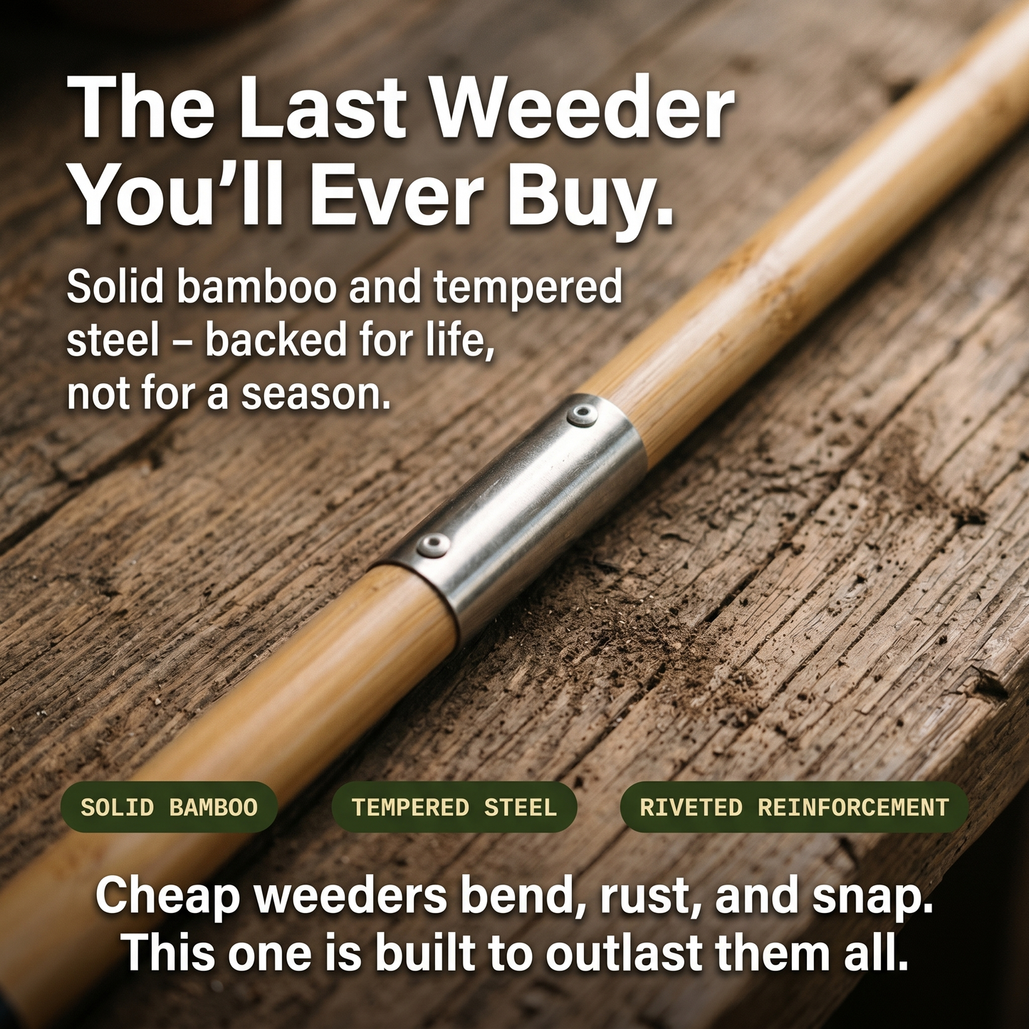 The Homestead Weeder — Stand-Up Weed Puller