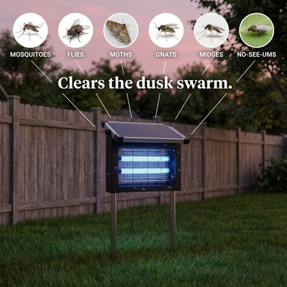 The Garden Sentry — Solar Bug Zapper